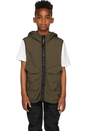 C.P. Company Enfant | Veste Cr-L verte à lunettes