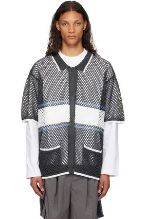 F/CE Chemise noire à rayures