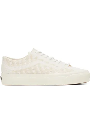 Vans Baskets Old Skool beige et blanche en tricot - Premium