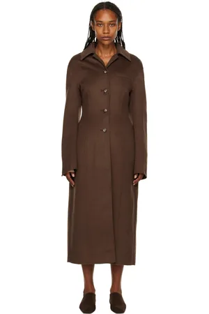 Nanushka Manteau Toya brun
