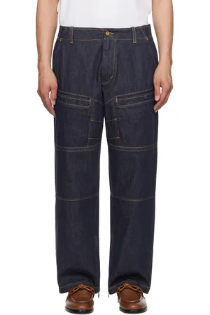 Moncler Jean bleu à panneaux - Mercedes-Benz by NIGO