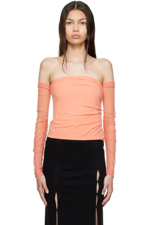 Helmut Lang Chemisier rose en polyester