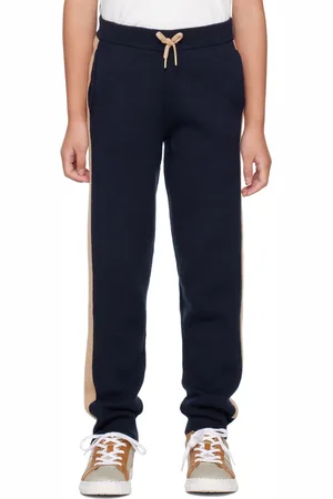 Chloé Enfant | Pantalon de détente ajusté bleu marine et beige