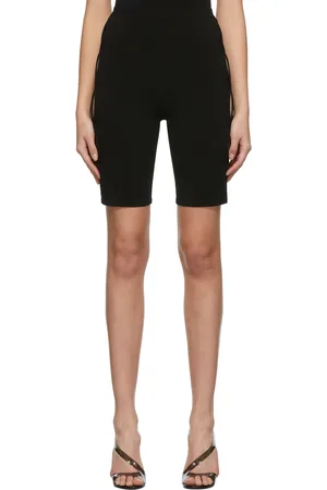DION LEE Short noir et bleu marine à découpes