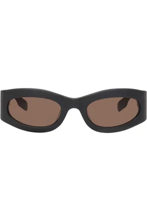 Alexander McQueen Lunettes de soleil ovales grises