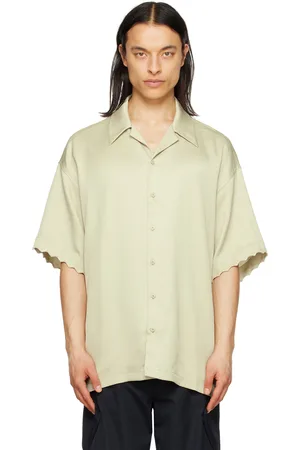 Cornerstone Chemise verte à revers festonnés