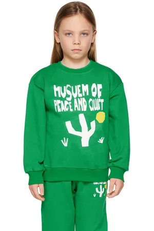 Museum Of Peace & Quiet Enfant | Pull molletonné vert exclusif à SSENSE