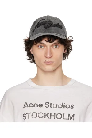 Acne Studios Casquette noire à logos