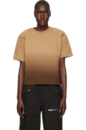 DION LEE T-shirt dégradé brun
