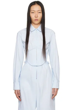 DION LEE Chemise de tailleur bleue