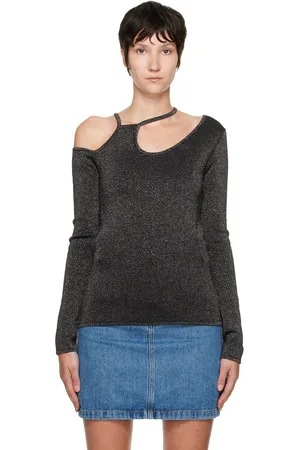 J.W.Anderson T-shirt à manches longues asymétrique noir