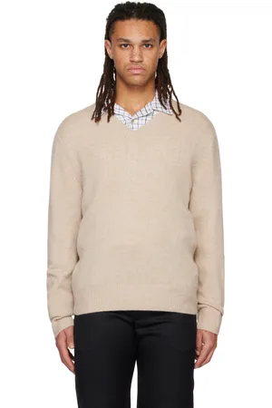 Vince Pull beige à col en V