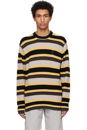 Etudes Pull jaune à rayures