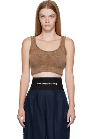 Alexander Wang Camisole écourtée brune