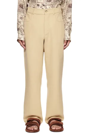 Nanushka Pantalon ample Savi blanc cassé