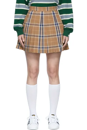 BAPE Minijupe brune en polyester