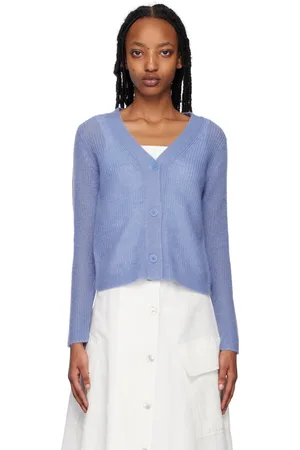 Vince Cardigan bleu à trois boutons