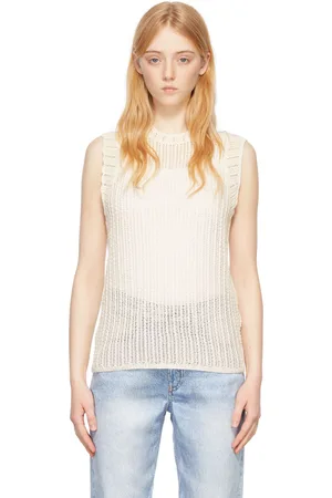RAG&BONE Débardeur Riley blanc cassé