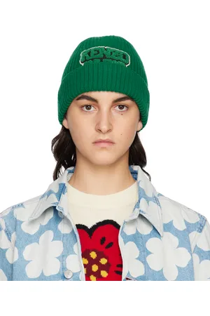 Kenzo Bonnet College vert à écusson