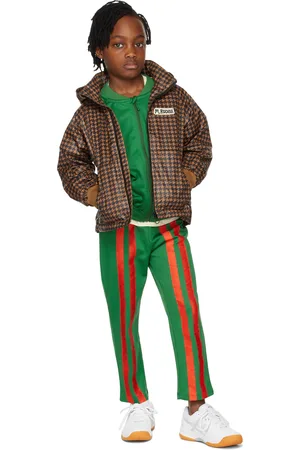 Mini Rodini Enfants | Blouson coupe-vent brun à motif pied-de-poule
