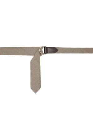 DRIES VAN NOTEN Ceinture de style cravate beige