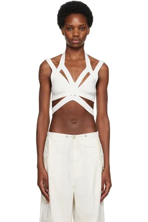 DION LEE Débardeur Interlink blanc