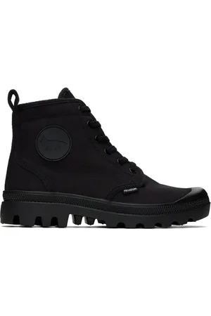 Maison Kitsuné Baskets Pallabrousse noires édition Palladium