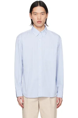 GANT Chemise bleu et blanc à rayures