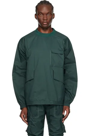 F/CE Pull molletonné vert à cordons coulissants