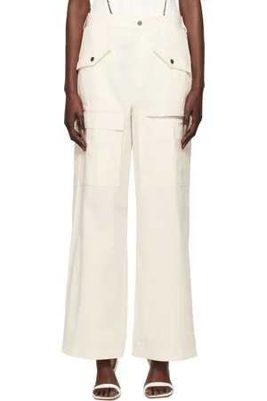 DION LEE Pantalon décontracté blanc cassé