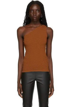 Helmut Lang Débardeur brun en viscose