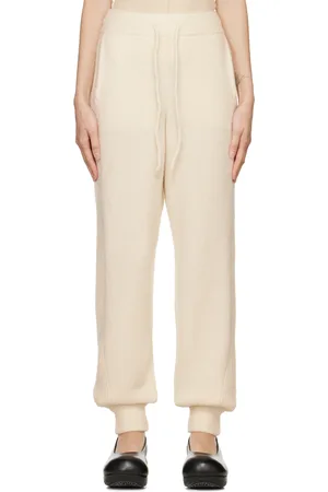 REMAIN Birger Christensen Pantalon de détente blanc cassé à cordon coulissant