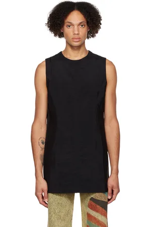ECKHAUS LATTA Débardeur noir à col ras du cou