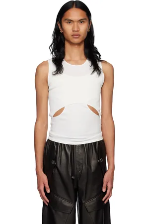 DION LEE Débardeur Interlink blanc