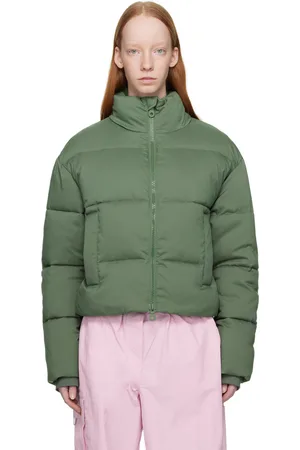 GIRLFRIEND COLLECTIVE Blouson matelassé écourté vert