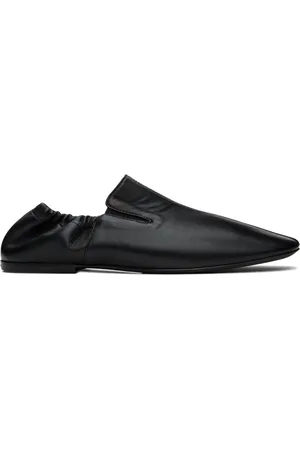DRIES VAN NOTEN Flâneurs noirs en cuir
