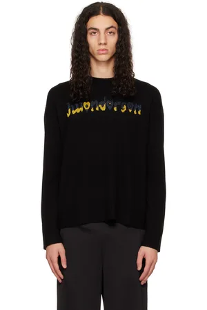 J.W.Anderson Pull noir à logo métallique