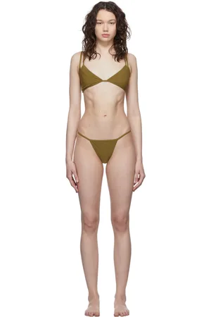 CHRISTOPHER ESBER Bikini triangle étagé kaki