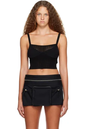 DION LEE Débardeur Serpent noir
