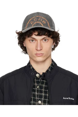 Acne Studios Casquette noire à logo imprimé