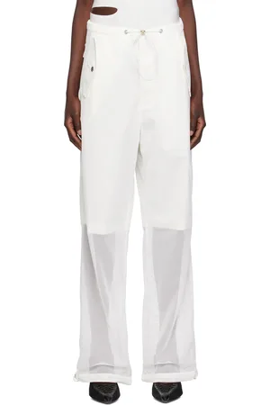 DION LEE Pantalon Parachute blanc