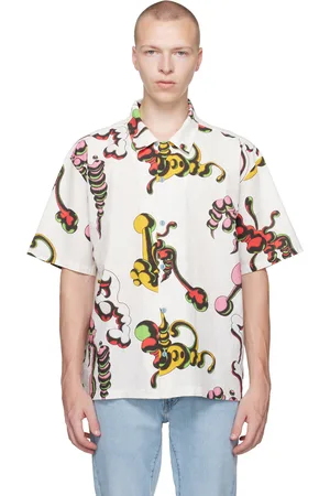 Brain Dead Chemise blanche à images