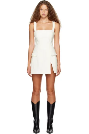 DION LEE Robe courte Frame blanche