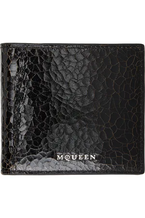 Alexander McQueen Portefeuille à deux volets noir