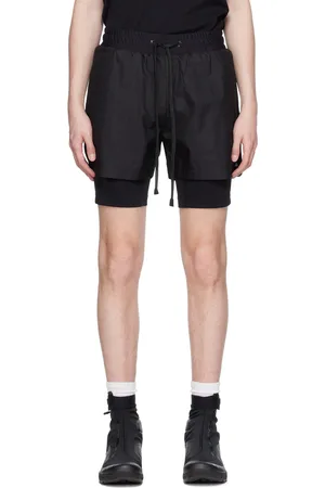 Templa Short de survêtement étagé noir