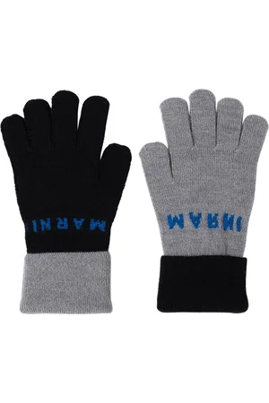 Marni Enfant | Gants gris à logo