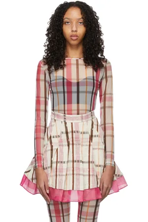 Shuting Qiu T-shirt rose en polyester