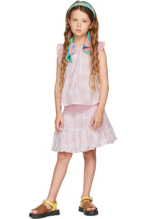 Chloé Enfant | Jupe rose à motif fleuri