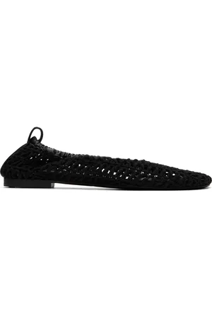 SIMON MILLER Ballerines Riad noires en crochet