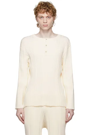 A-cold-wall* Henley Beam blanc cassé